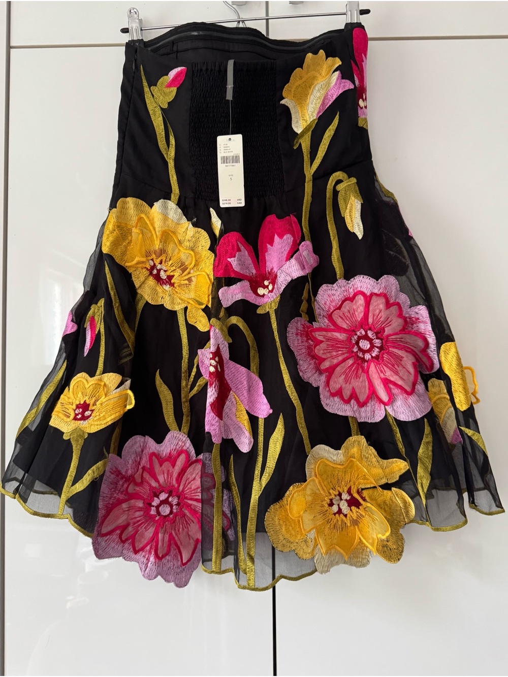 NWT Size S - By Anthropologie Floral Organza Mini Dress (US$ 248) - Picture 2 of 16
